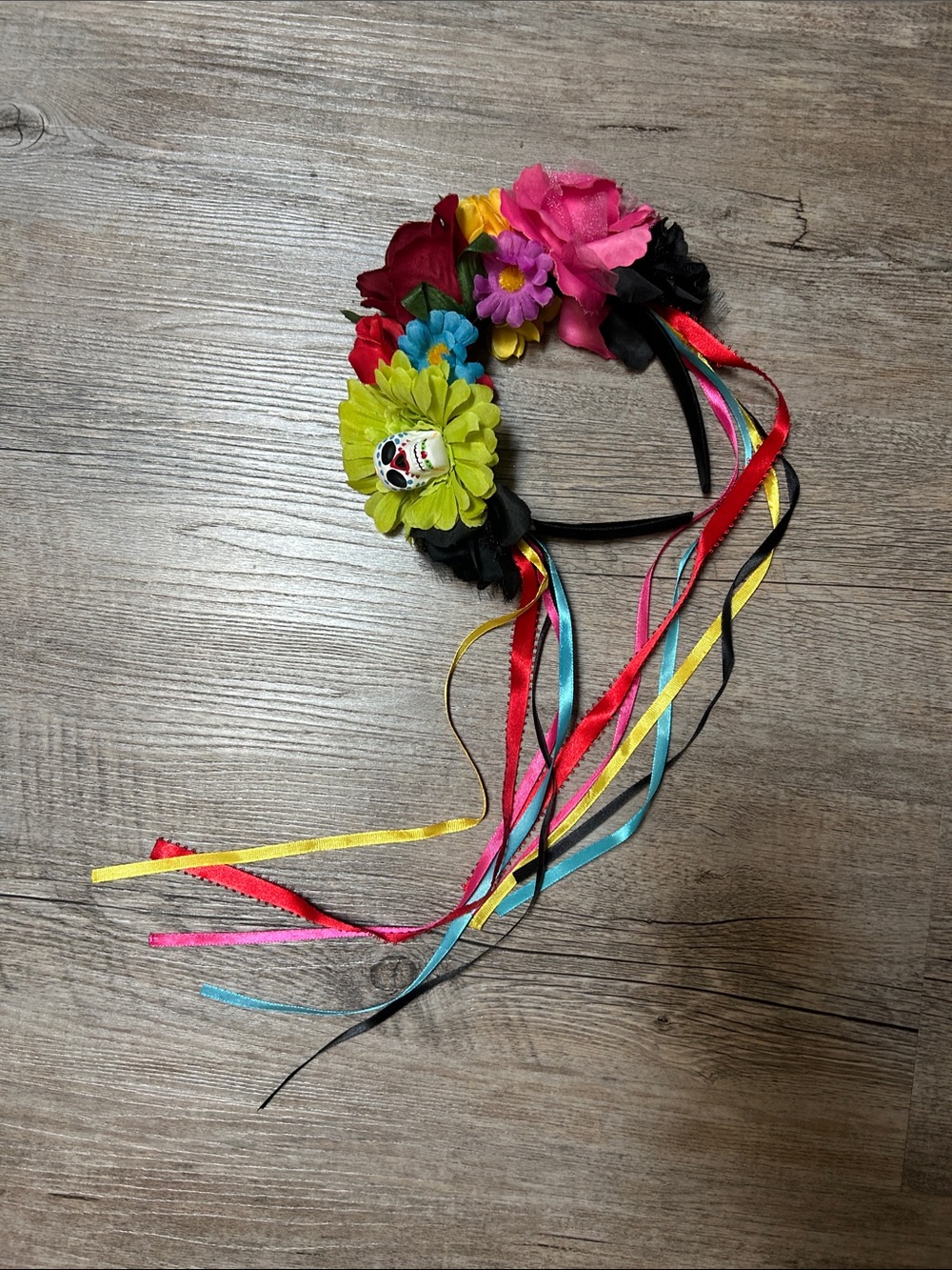 Adult Halloween Costume- Day of the Dead/Sugar Skull with Matching Headband! - Picture 2 of 9